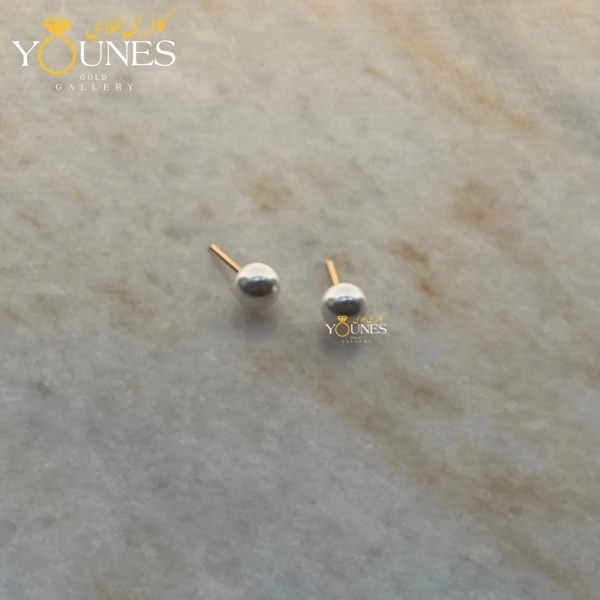 گوشواره میخی مروارید طلا